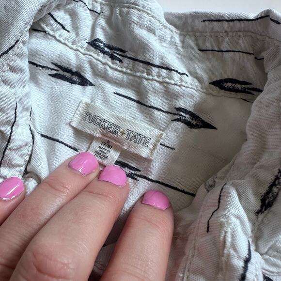 Tucker Tate Kids' Dayton Woven Print Button-up Shirt - Picture 3 of 3